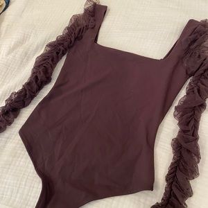 NWT Free people body suit long sleeve